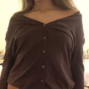 vintage brown cardigan